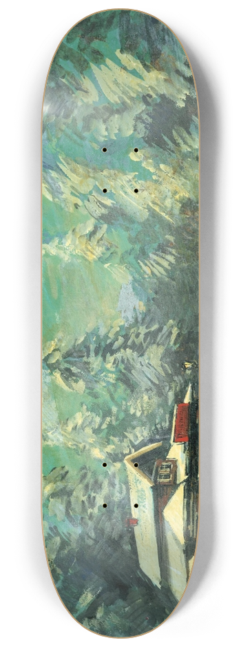 Konstantin Alexeevich Korovin - Troka passant devant une auberge la nuit 8.25 inch art skate deck