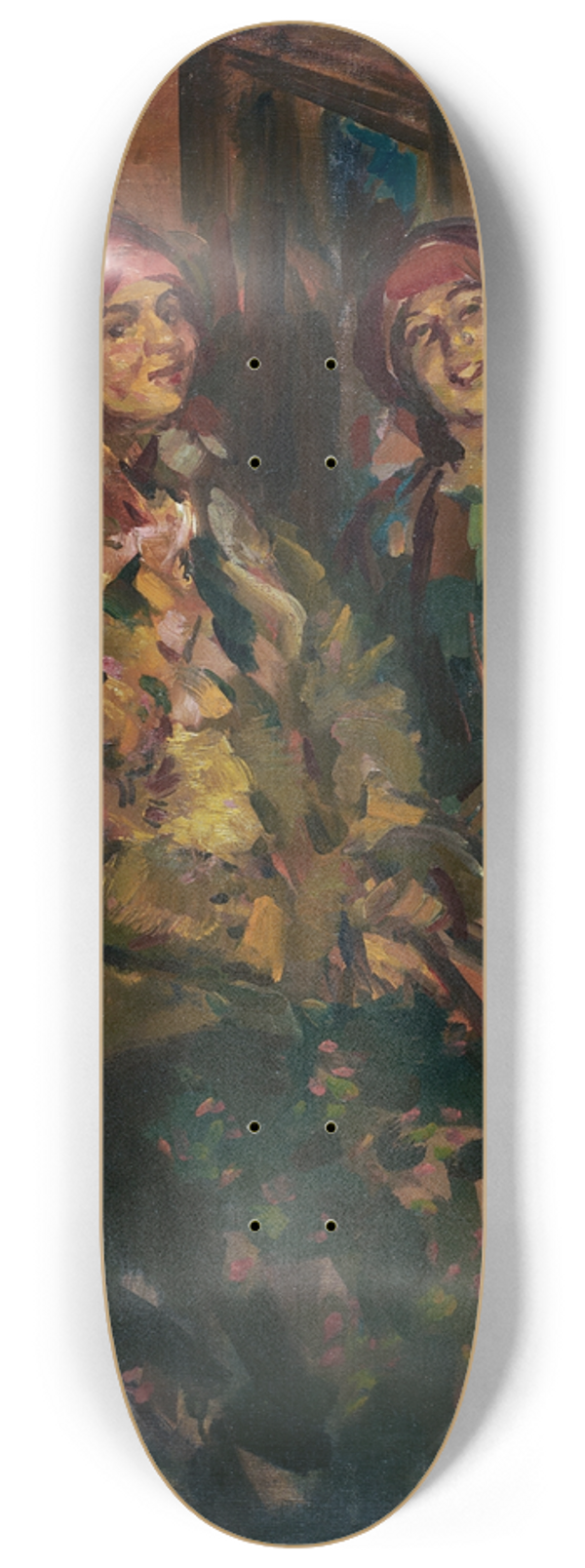 Konstantin Alexeevich Korovin - Two Girls In Peasant Costumes 8.25 inch art skate deck