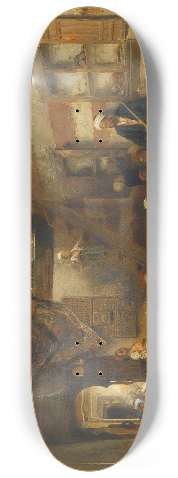 Konstantin Egorovich Makovsky - In The Classroom 8.25 inch art skate deck