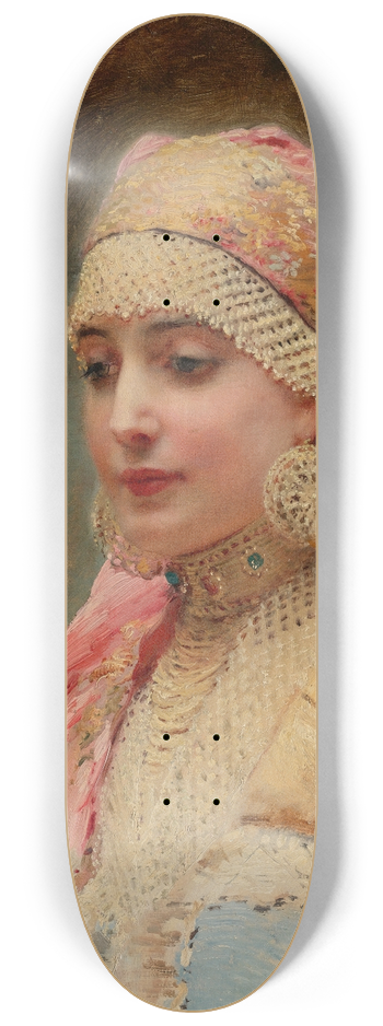 Konstantin Egorovich Makovsky - Portrait Of A Boyarina 8.25 inch art skate deck
