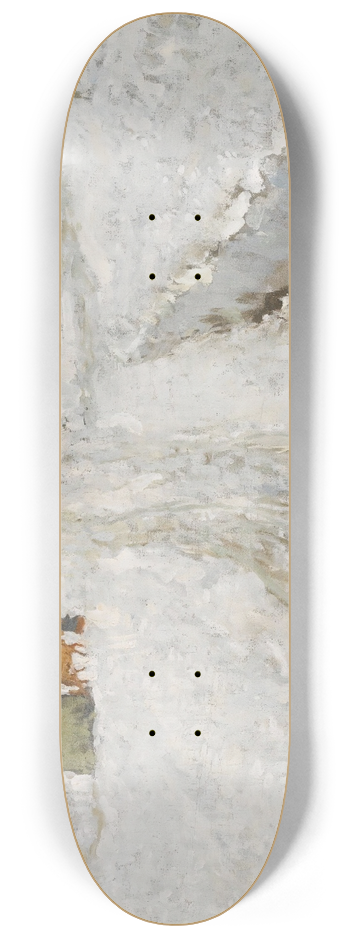 Konstantin Ivanovich Gorbatov - Russian Town Under The Snow 8.25 inch art skate deck