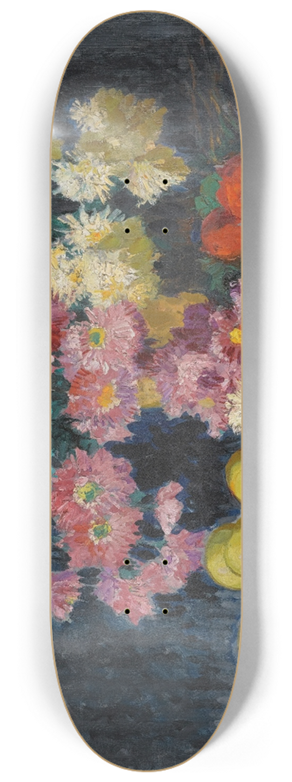 Konstantin Ivanovich Gorbatov - Still Life With Flowers And Fruit 8.25 inch art skate deck