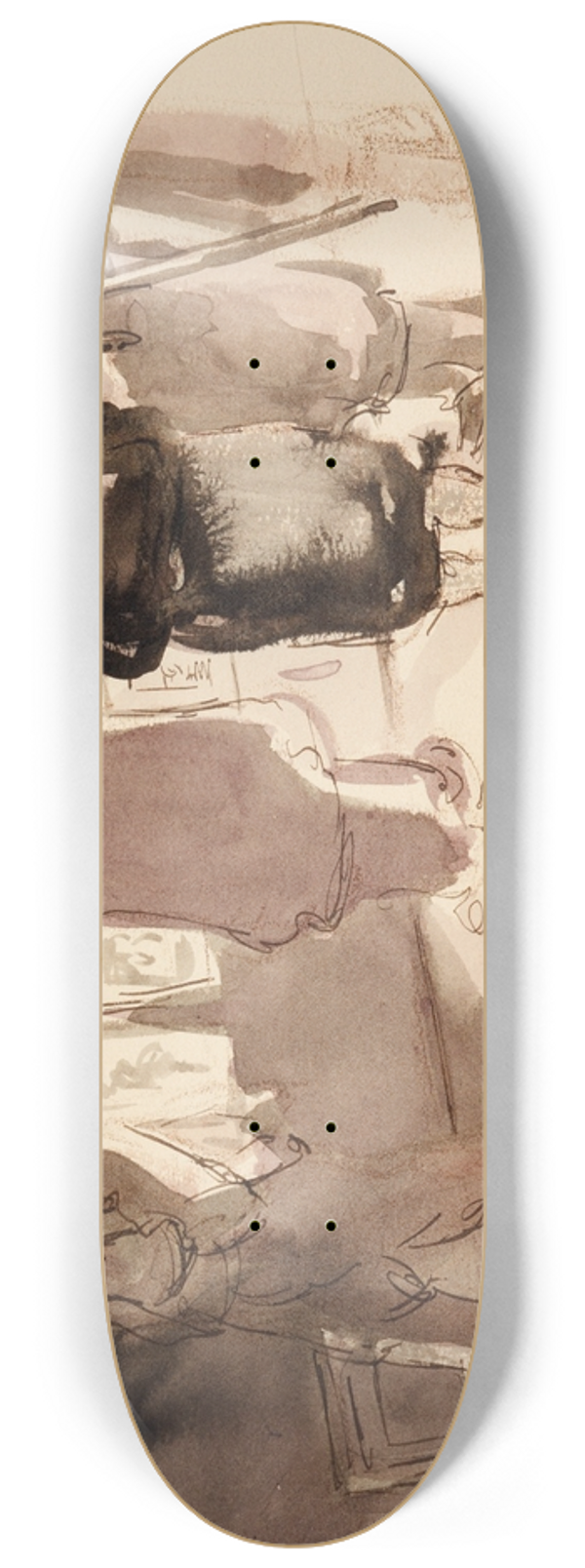 Andrus Johani - Pariisi bukinistide juures 8.25 inch art skate deck