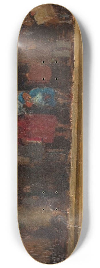 Andr Victor douard Devambez - LHeure de pointe dans le mtro 8.25 inch art skate deck