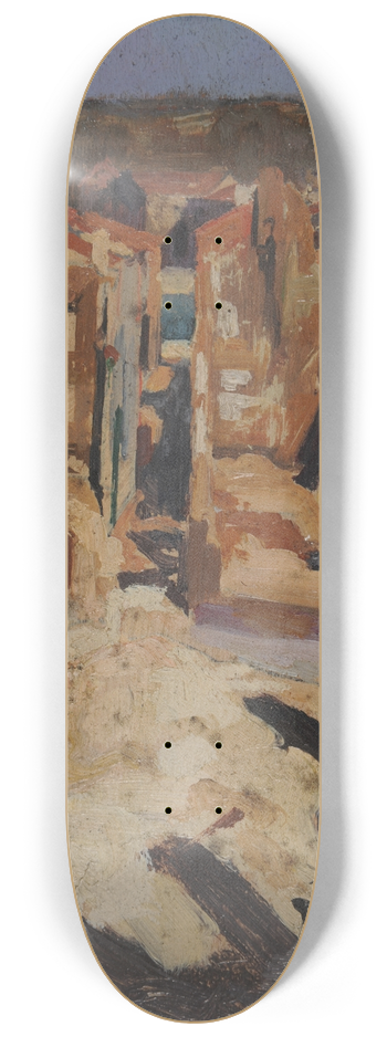 Andr Victor douard Devambez - Ruines de la rue Mazel 8.25 inch art skate deck