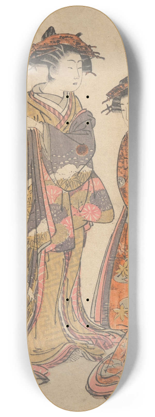 Korysai Isoda - Courtesans of Ieda-ya 8.25 inch art skate deck