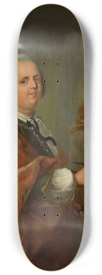 Krzysztof Jzef Werner - Self-portrait at work 8.25 inch art skate deck