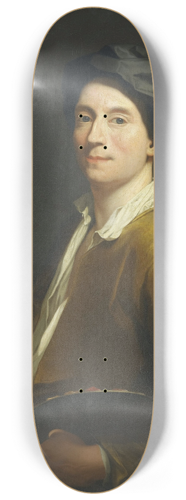 Krzysztof Lubieniecki - Portrait of a Painter, probably a Self Portrait 8.25 inch art skate deck