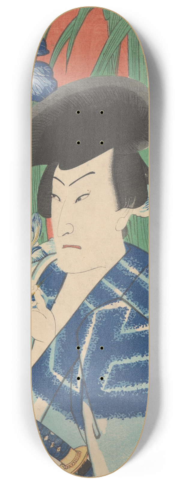 Kunichika Toyohara - Band Hikosabur in the role of Nizaemon 8.25 inch art skate deck