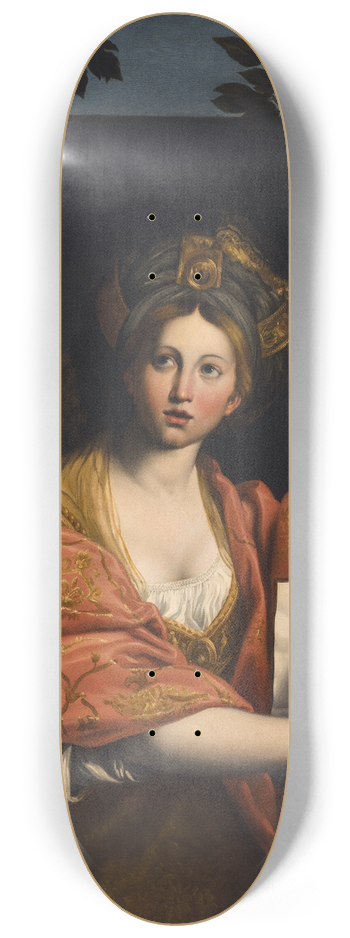 Angelica Kauffmann - Cumaean Sibyl (After Domenichino) 8.25 inch art skate deck
