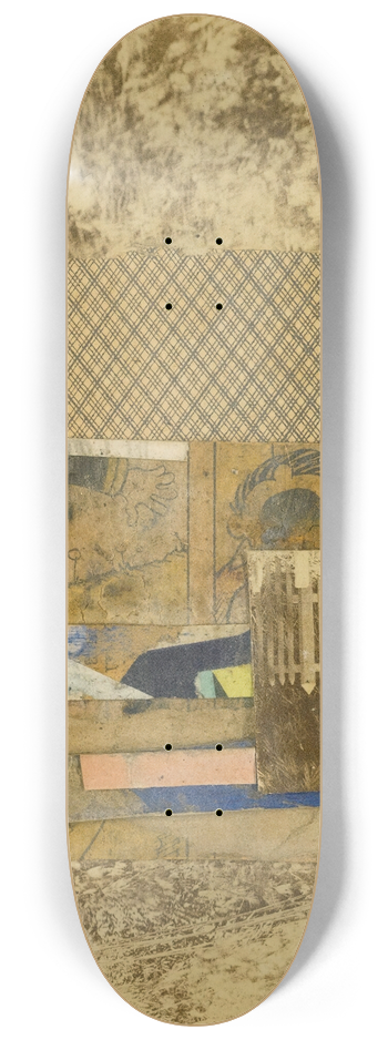 Kurt Schwitters - Ohne Titel (Merzzeichnung In Merzzeichnung) (Untitled (Merz Drawing In Merz Drawing)) 8.25 inch art skate deck