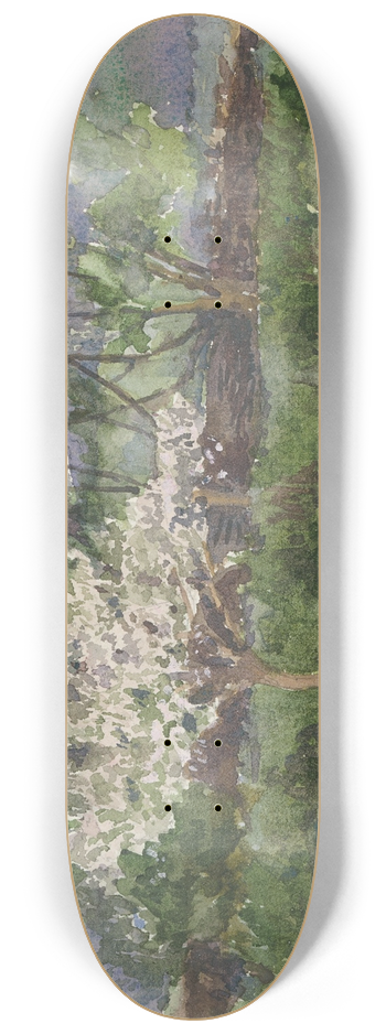 Ladislav Mednynszky - Blooming Tree 8.25 inch art skate deck
