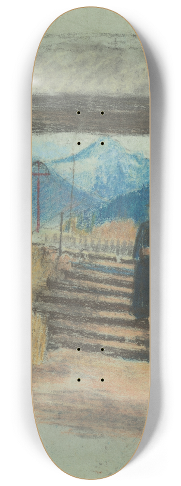 Ladislav Mednynszky - Out of Cemetery 8.25 inch art skate deck