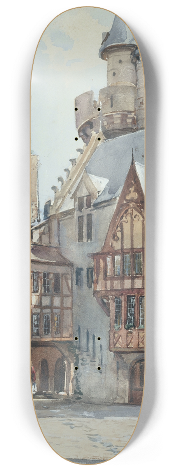 Laure Brouardel - Exposition de 1900, le Vieux Paris 8.25 inch art skate deck