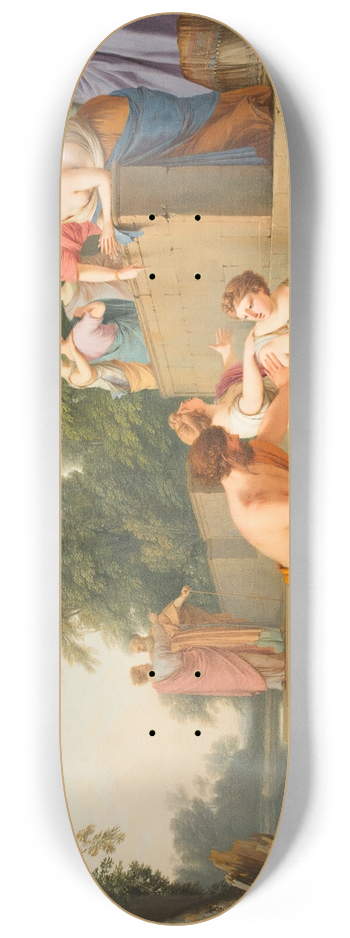 Laurent de la Hyre - The Finding of Moses 8.25 inch art skate deck