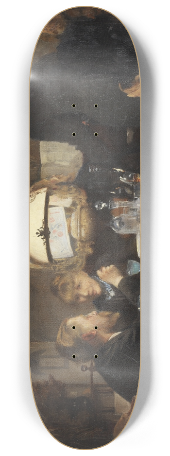 Laurits Andersen Ring - Company in evening light 8.25 inch art skate deck