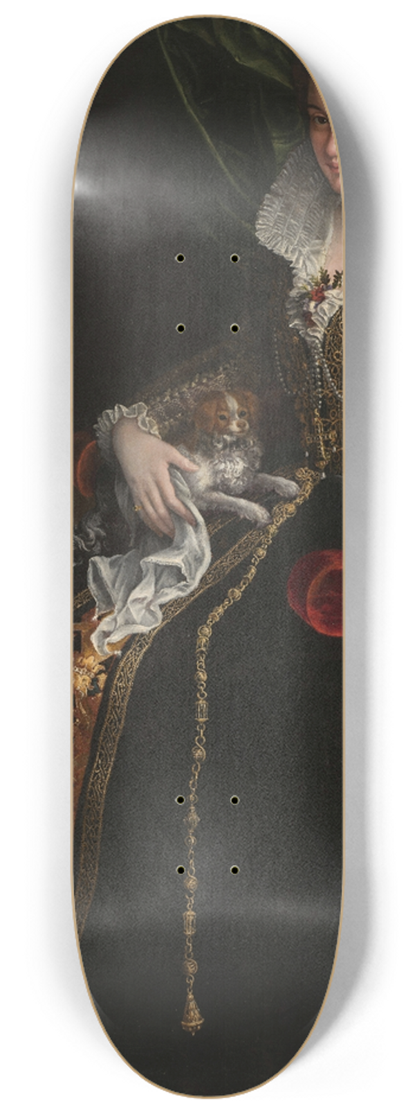 Lavinia Fontana - Portrait of Costanza Alidosi 8.25 inch art skate deck