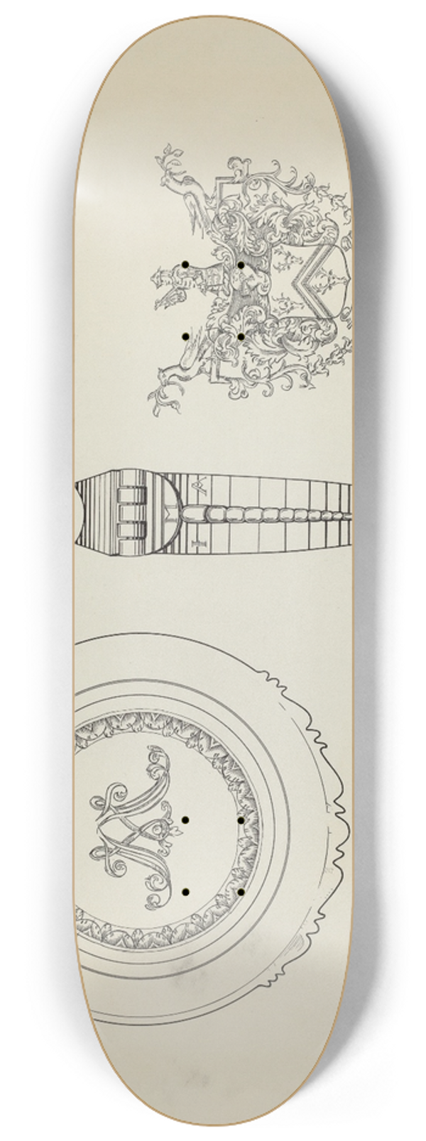 Lawrence Flynn - Silver Tankard 8.25 inch art skate deck