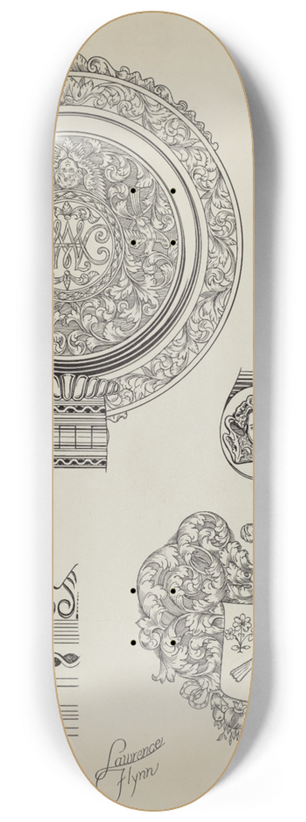Lawrence Flynn - Silver Tankard 8.25 inch art skate deck