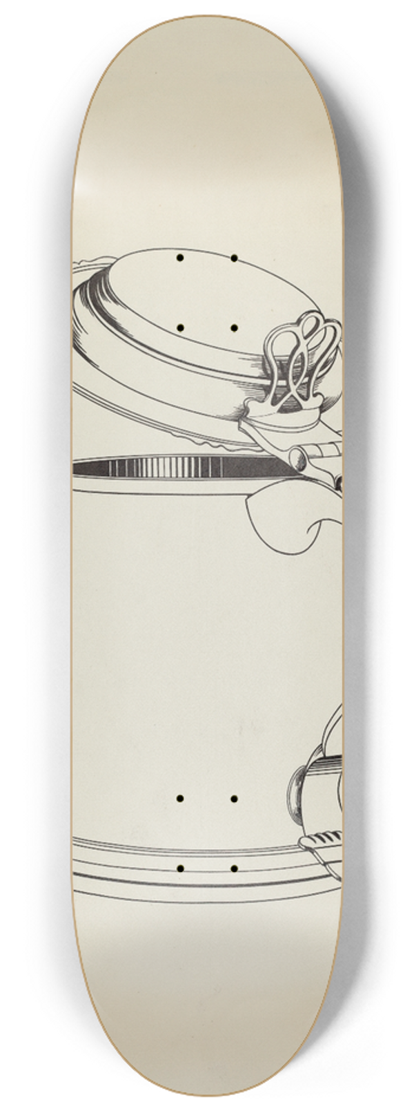 Lawrence Flynn - Silver Tankard 8.25 inch art skate deck