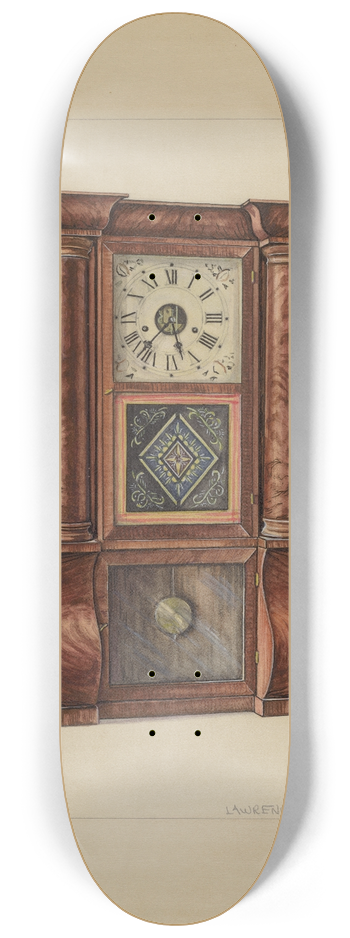 Lawrence Phillips - Clock 8.25 inch art skate deck