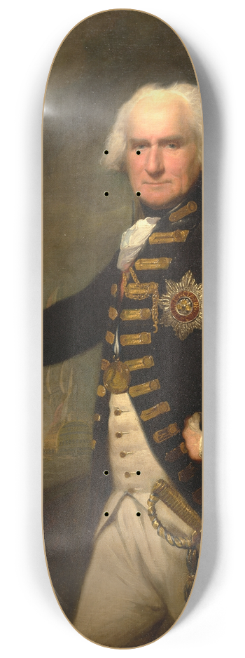 Lemuel Francis Abbott - Admiral Lord Bridport 8.25 inch art skate deck