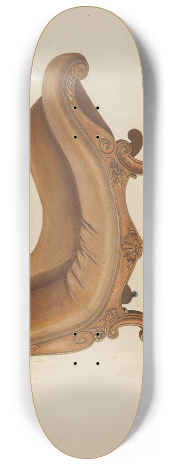 Leonard Battee - Gentlemens Smoking Lounge 8.25 inch art skate deck