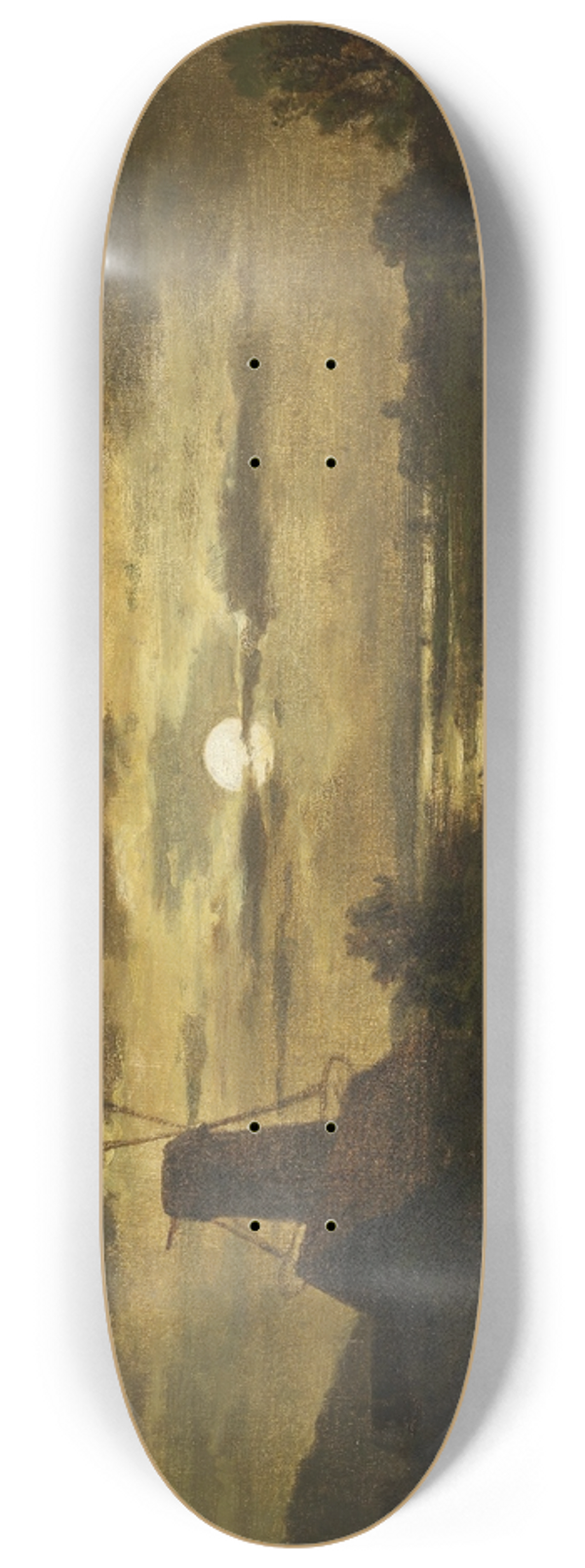 Adolf Chwala - Mhle im Mondschein 8.25 inch art skate deck