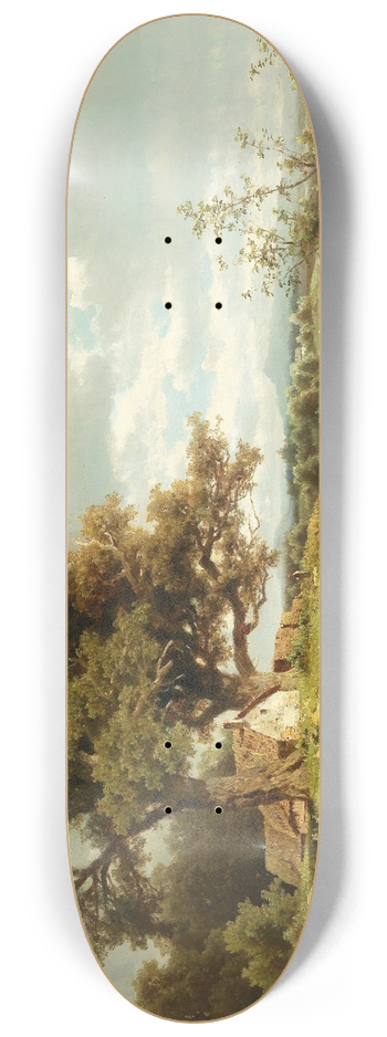 Adolf Chwala - Motiv bei Dachau 8.25 inch art skate deck