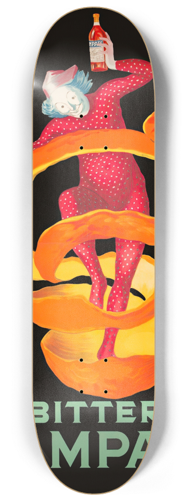 Leonetto Cappiello - Bitter Campari 8.25 inch art skate deck