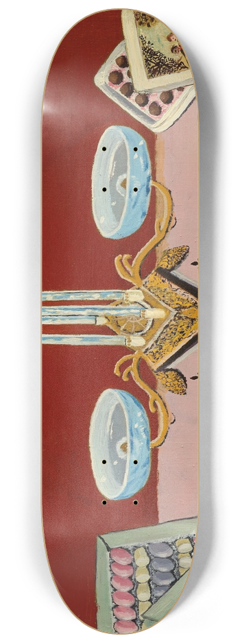 Leon Greffe - Nature morte aux ptisseries 8.25 inch art skate deck