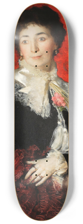Leon Wyczkowski - Portrait of a lady 8.25 inch art skate deck