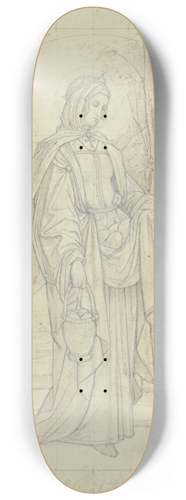Leopold Bode - Saint Elisabeth 8.25 inch art skate deck