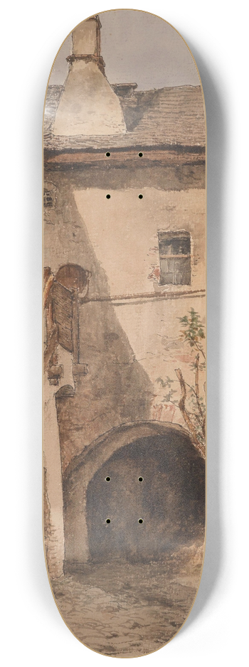 Leopold Munsch - Hof in Spitz an der Donau 8.25 inch art skate deck