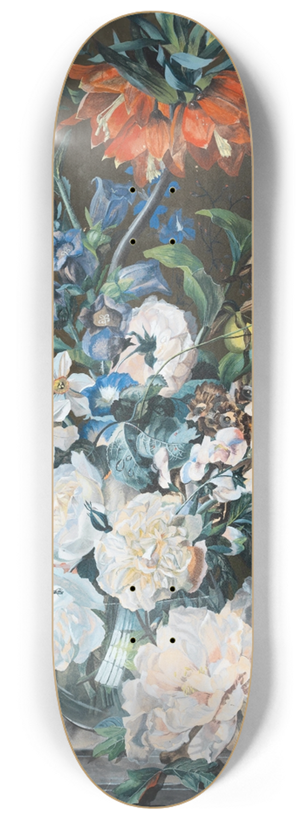 Leopold Zinngger - Blumenstilleben 8.25 inch art skate deck