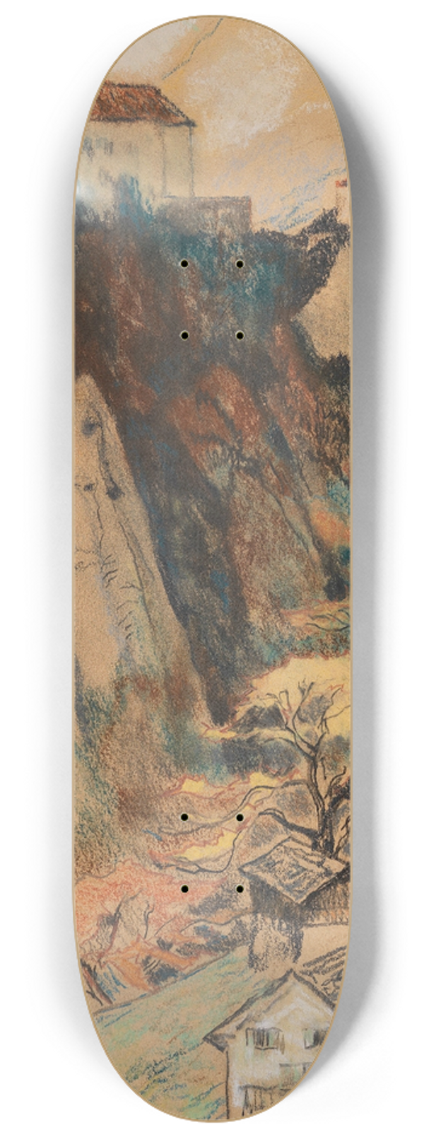 Leo Putz - Schloss Tirol 8.25 inch art skate deck