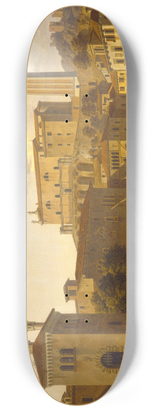 Leo Von Klenze - The Harbour At Pirano, Istria 8.25 inch art skate deck