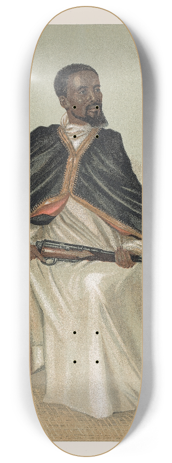 Leslie Matthew Ward - An Abysinnian General, H.H. Ras Makunan 8.25 inch art skate deck