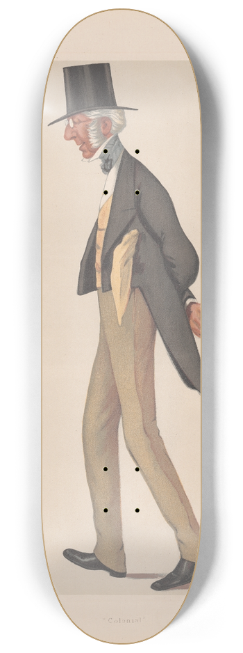 Leslie Matthew Ward - Bankers and Financiers. Colonial. Mr. Charles Cox. 2 July 1881 8.25 inch art skate deck