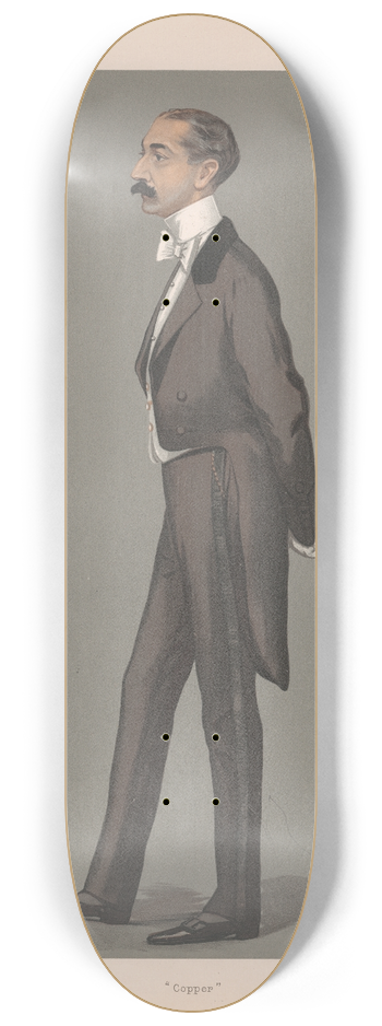 Leslie Matthew Ward - Bankers and Financiers. Copper. Reginald Ward. 13 July 1899 8.25 inch art skate deck