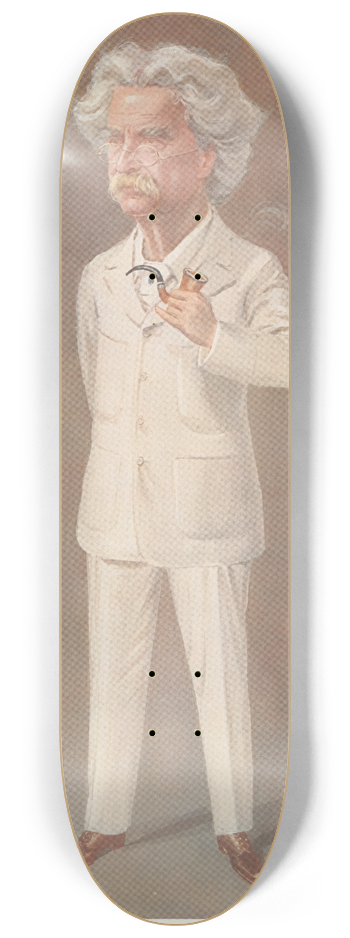 Leslie Matthew Ward - Below the Mark, Mark Twain 8.25 inch art skate deck