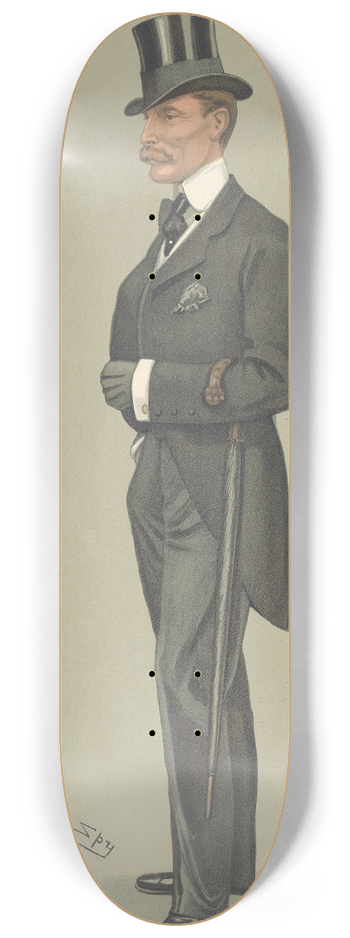 Leslie Matthew Ward - Military and Navy; A Military Secretary, Colonel Douglas Frederick Rawdon Dawson, January 1, 1903 8.25 inch art skate deck