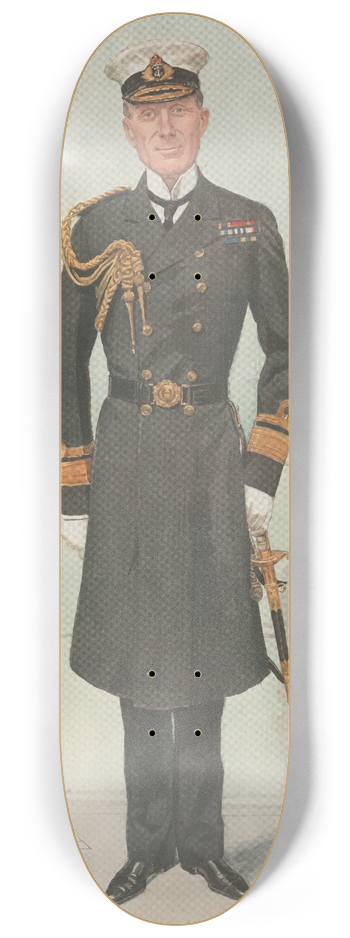 Leslie Matthew Ward - Military and Navy; Commodore H.M.s Yachts, Rear Admiral Sir Colin Keppel 8.25 inch art skate deck
