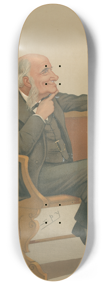 Leslie Matthew Ward - Musicians, G, Sir George Grove, January 31, 1891 8.25 inch art skate deck