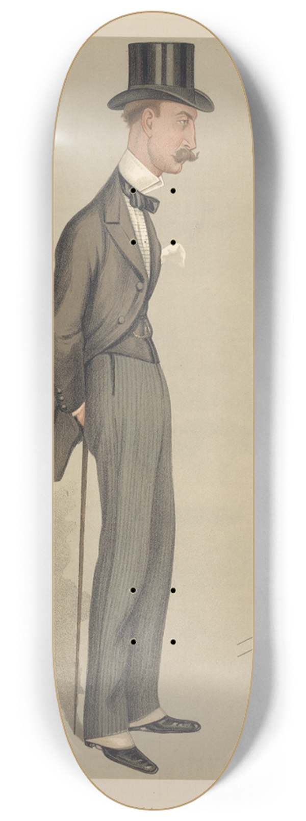 Leslie Matthew Ward - Politicians  A Soldiers Son. The Rt. Hon. Lord Sandhurst. 22 June 1889 8.25 inch art skate deck