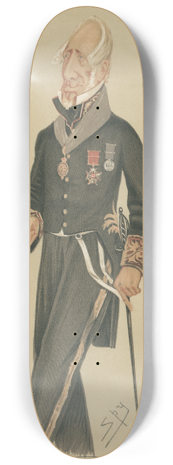 Leslie Matthew Ward - Politicians  Black Rod. Sir Augustus William James Clifford. October 11, 1873 8.25 inch art skate deck