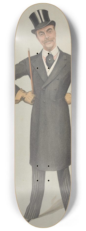 Leslie Matthew Ward - Politicians  Conservative Whip. The Viscount Churchill. January 21, 1904 8.25 inch art skate deck
