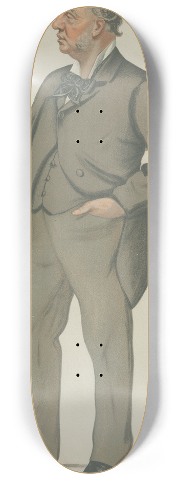 Leslie Matthew Ward - Politicians  Devonport. Mr. J. H. Puleston. 14 October 1882 8.25 inch art skate deck