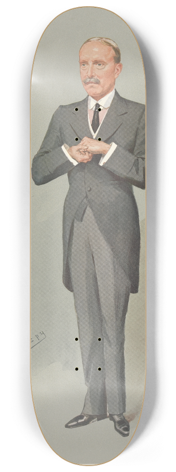 Leslie Matthew Ward - Politicians  Montgomery District. Mr. J.D. Rees. 20 February 1907 8.25 inch art skate deck