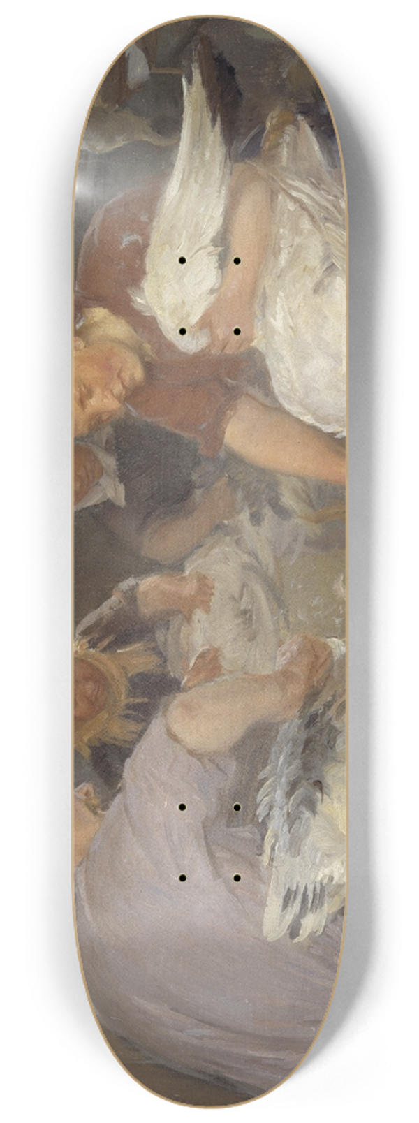 Anna Ancher - Plucking the Geese 8.25 inch art skate deck